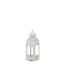 WHITE LACE VICTORIAN STYLE LANTERN